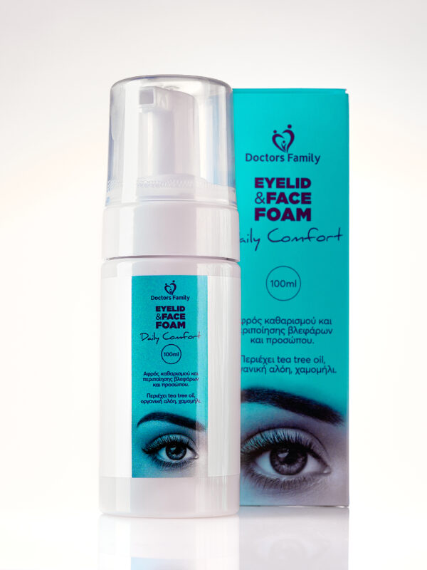 Doctors Family Eyelid and Face Foam-Daily Comfort 100ml – Αφρός καθαρισμού βλεφάρων και προσώπου